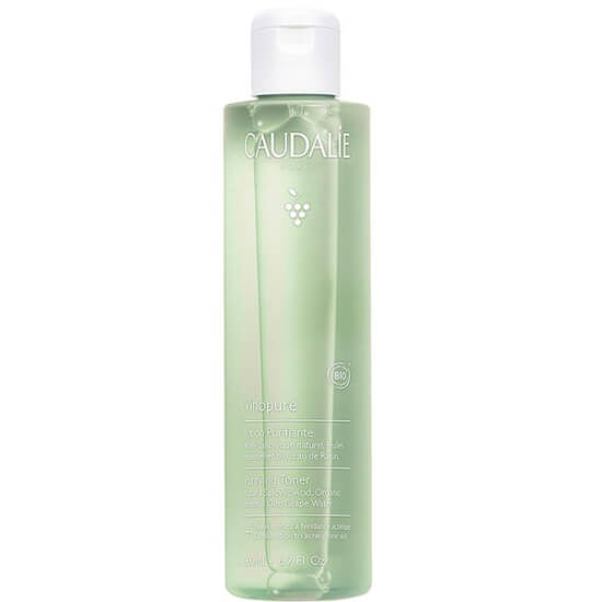 Caudalie Vinopure Tonik 200 ml, yağlı akneye eğilimli ciltler için, doğal salisilik asit ve organik üzüm suyu içeren tonik- 1