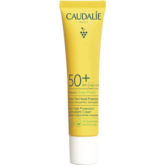 Caudalie Vinosun Fluid SPF50 40 ml parfümsüz ultra hafif yüz güneş koruyucu, ladin özü, polifenoller, E vitamini- 1