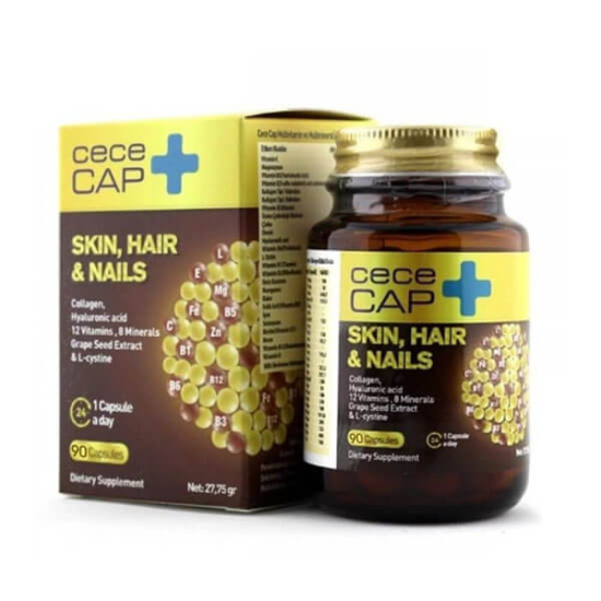  Cececap Skin Hair Nails 90 Kapsül - 1