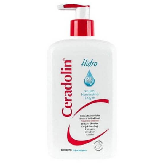 Ceradolin Hydro su bazlı nemlendirici losyon 500 ml seramid hyaluronik asit E vitamini gliserin shea yağı içeren- 1