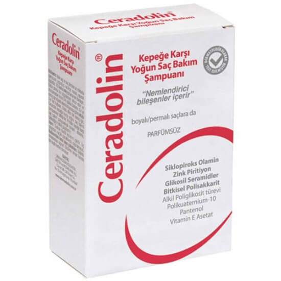 Ceradolin kepek şampuanı 150 ml cicloproxolamin çinko piriton seramid hyaluronik asit provitamin B5 vitamin E- 1