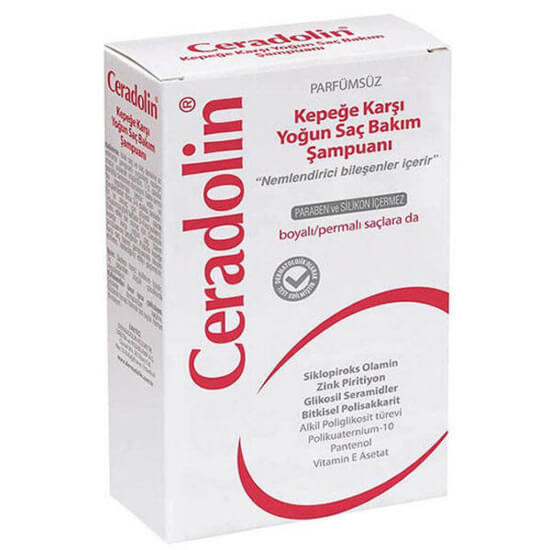 Ceradolin kepek karşıtı şampuan 300 ml cicloproxolamin çinko piriton seramid hyaluronik asit provitamin B5 E vitamini- 1