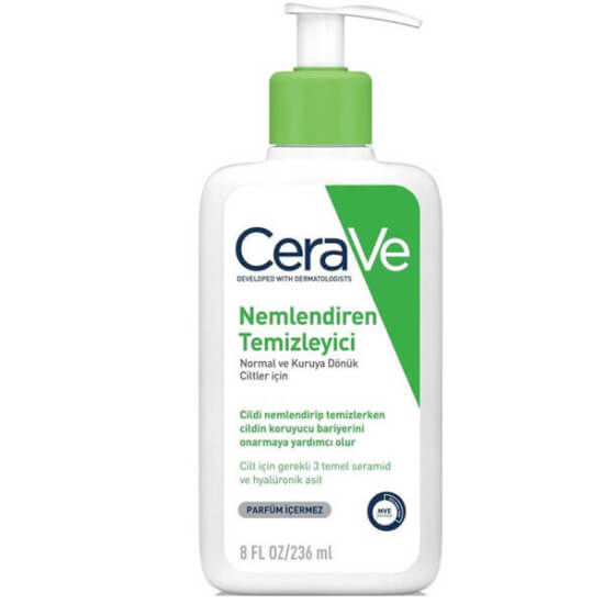 CeraVe Hydrating Cleanser 236 ml köpüksüz nemlendirici temizleyici seramid 1 3 6-II ve hyalüronik asit parfümsüz- 1