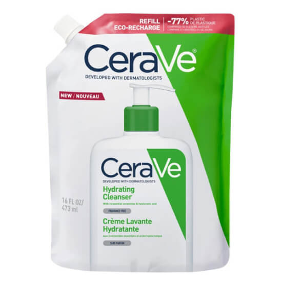 CeraVe Hydrating Cleanser Refill 473 ml yeniden doldurma yüz temizleme jeli, nazik temizlik ve nem desteği- 1