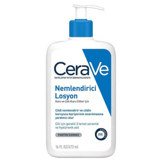 CeraVe Moisturizing Losyon 473 ml seramid ve hyalüronik asitli yüz ve vücut nemlendirici kuru çok kuru ciltler için- 1