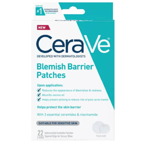CeraVe Patchs Anti Imperfections 22 patch sivilce karşıtı hidrokolloid bant seti 22 adet leke ve pürüz görünümü için- 1