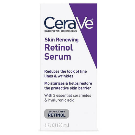 CeraVe Skin Renewing Retinol Serum 30 ml kapsüllenmiş retinol 3 temel seramid niacinamide hyaluronik asit yüz serumu- 1