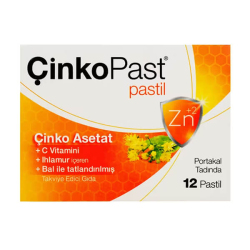 Çinkopast C Vitamini Ihlamur Bal Pastil 12 li - Çinkopast