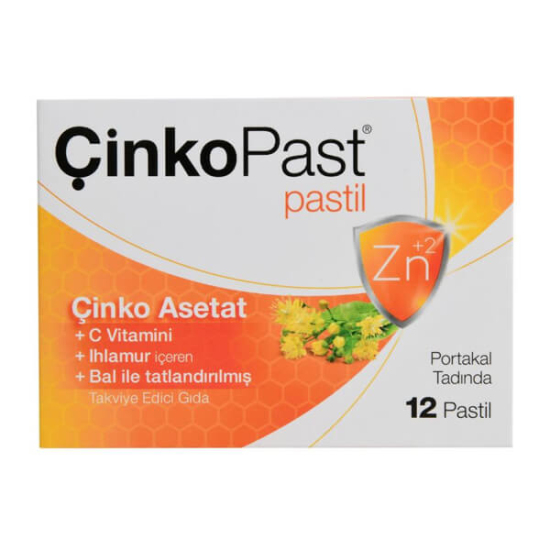  Çinkopast Portakal Aromalı Pastil 12li - 1