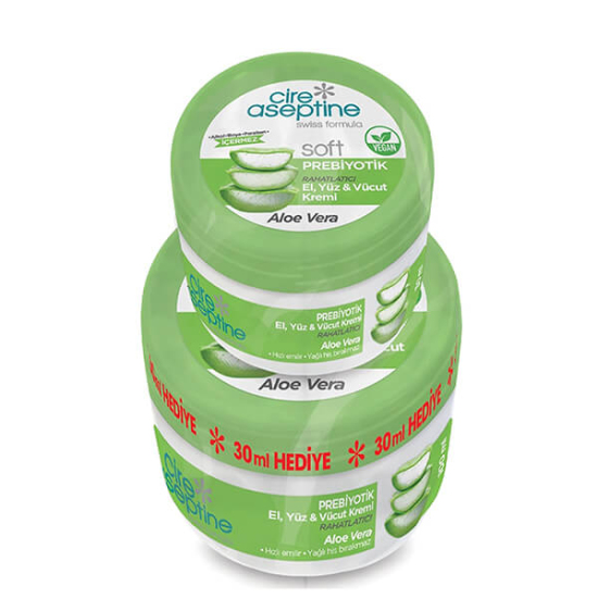  Cire Aseptine Aloe Vera El Yüz Vücut Kremi 100 ml 30 ml - 1