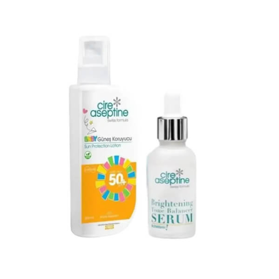  Cire Aseptine Avantajlı Yaz Paketi Baby Güneş Koruyucu SPF50 200 ml Hyaluronik Asit Serum 30 ml - 1