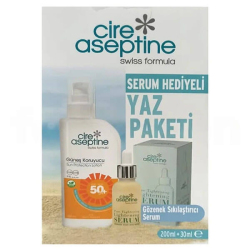 Cire Aseptine Güneş Koruyucu 50 Spf 200 ml Gözenek Sıkılaştırıcı Serum 30 ml - Cire Aseptine