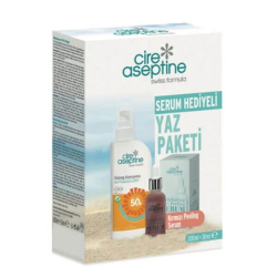 Cire Aseptine Güneş Koruyucu SPF50 200 ml Kırmızı Peeling Serum 30 ml - Cire Aseptine