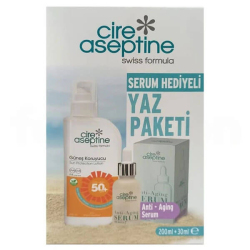 Cire Aseptine Güneş Koruyucu SPF50 200 ml ve Anti Aging Serum 30 ml - Cire Aseptine