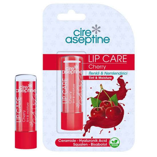  Cire Aseptine Lip Care Cherry Renkli Dudak Bakım Kremi 4,5 gr - 1