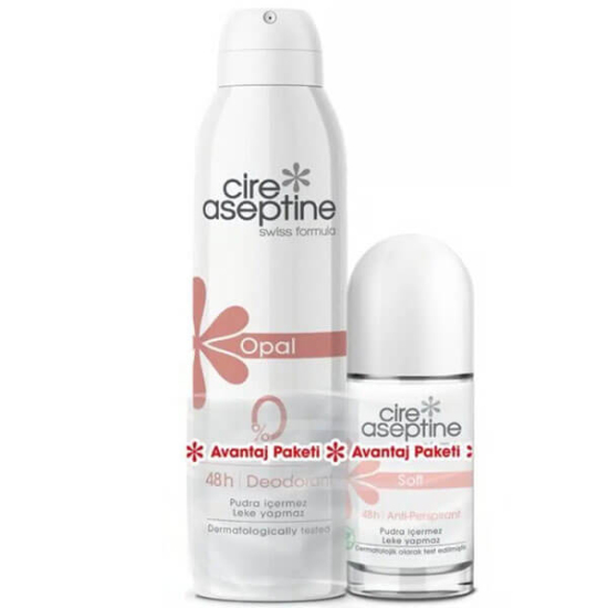  Cire Aseptine Opal Deodorant 150 ml + Soft Rollon 60 ml - Avantaj Paketi - 1