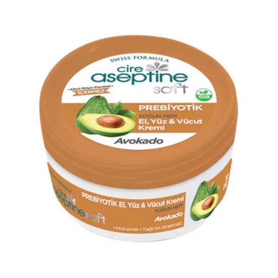 Cire Aseptine Soft avokado özlü prebiyotik krem 30 ml el yüz vücut için yoğun nem destekli bakım kremi- 1