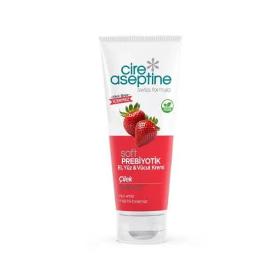  Cire Aseptine Soft Prebiyotik El Yüz Vücut Kremi Çilek 75 Ml - 1