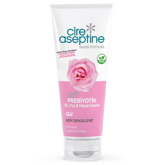  Cire Aseptine Soft Prebiyotik El Yüz Vücut Kremi Gül 75 ml - 1
