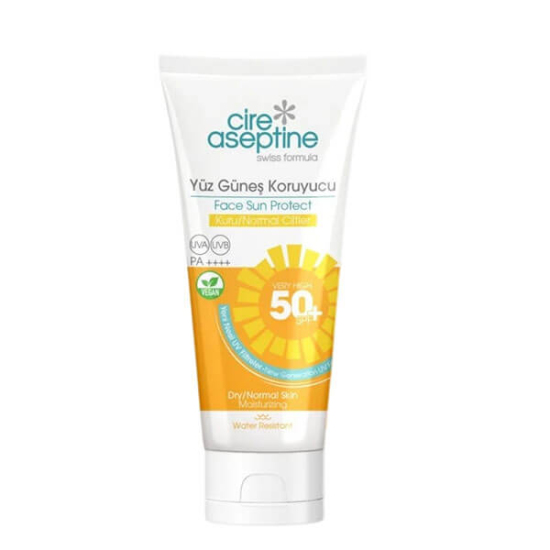  Cire Aseptine Yüz Güneş Koruyucu Kuru ve Normal Ciltler Spf50 50 ml - 1