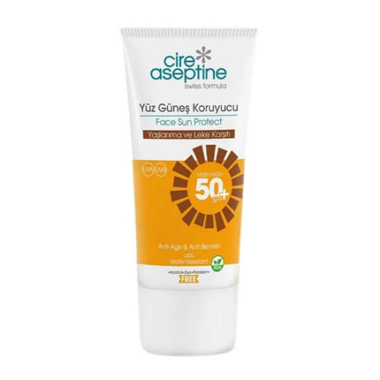  Cire Aseptine Yüz Güneş Koruyucu SPF50 Yaşlanma ve Leke Karşıtı 50 ml - 1