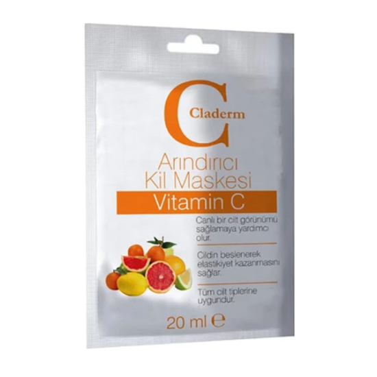  Claderm Arındırıcı Kil Maskesi Vitamin C 20 ml - 1