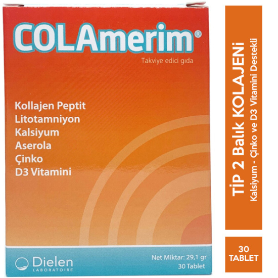 Colamerim 30 Tablet Tip 2 Kolajen Takviyesi - 1