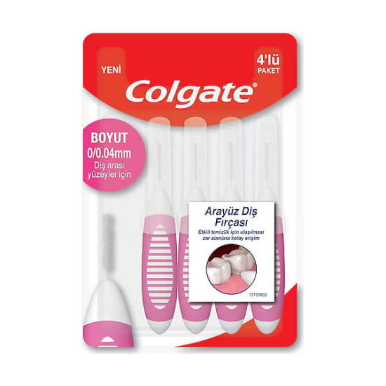  Colgate 0 04 mm Diş Arası Fırçası 4 lü - 1