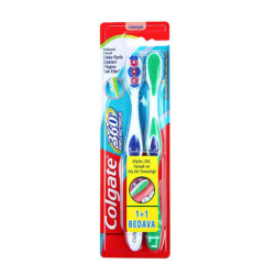 Colgate 360 Komple Ağız Temizliği Diş Fırçası Orta 2 li - Colgate