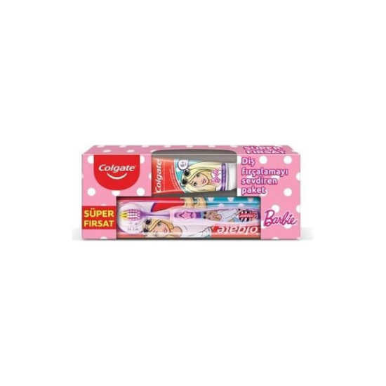  Colgate Çocuk Diş Macunu 75 ml Diş Fırçası Barbie Set - 1