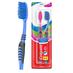 Colgate Diş Fırçası Extra Clean Colors 1 Alana 1 Hediye - Colgate
