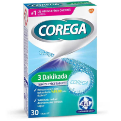 Corega 3 Dakikada Temizleyici 30 Tablet - Corega