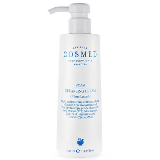 Cosmed Atopia Cleansing Cream 400 ml köpüksüz temizleyici krem, kuru ve çok kuru ciltler için, yüz ve vücut kullanımı- 1