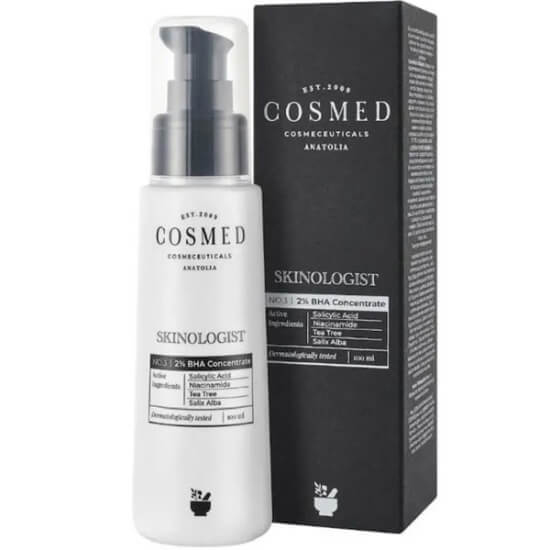 Cosmed Skinologist 2% BHA Concentrate 100 ml tonik salisilik asit niacinamide çay ağacı yağı ak söğüt özü- 1