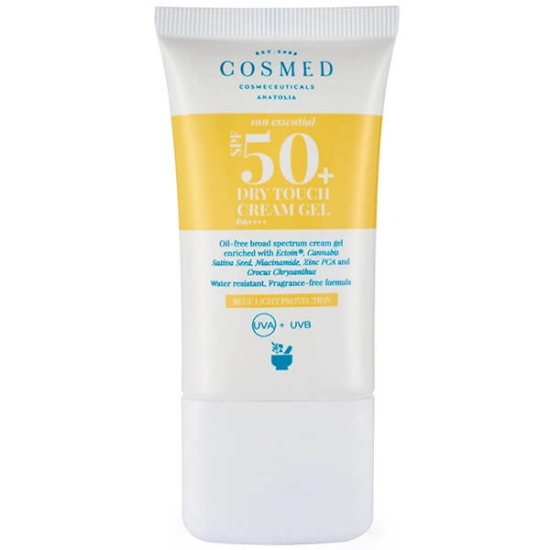 Cosmed Sun Essential SPF50 Dry Touch krem jel 40 ml suya dayanıklı parfümsüz yüksek koruma yağsız form yüz güneş kremi- 1