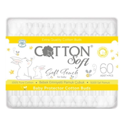 Cotton Soft Kulak Çubuğu Bebekler İçin 60'lı - Cotton Soft