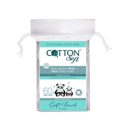 Cotton Soft Maxi Bebek Temizleme Pedi 60'lı - Cotton Soft