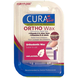 Curafloss Orto Wax Diş Mumu Strawberry Aromalı - Curafloss