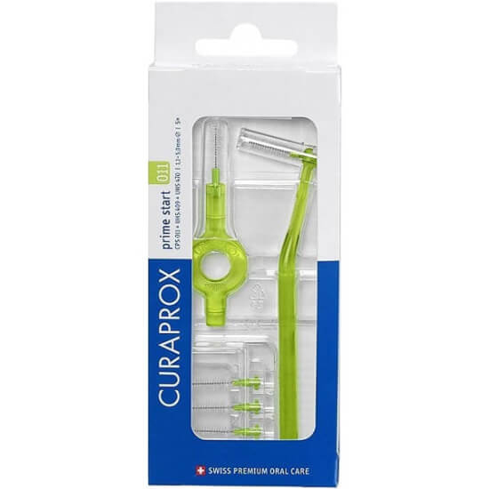 Curaprox CPS 011 Prime Start arayüz fırçası interdental diş arası fırçası ultra ince, yüksek temizleme verimi- 1