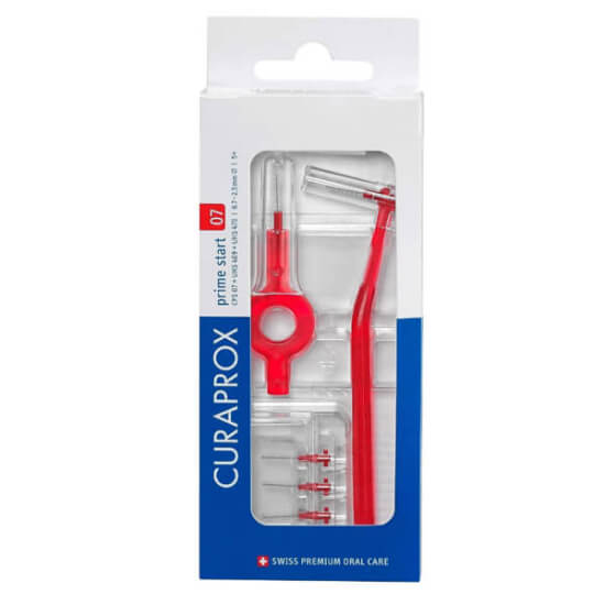 Curaprox CPS 07 Prime Start arayüz fırçası diş arası temizliği için ince tel giriş çapı 0,7 mm etki çapı 2,5 mm- 1