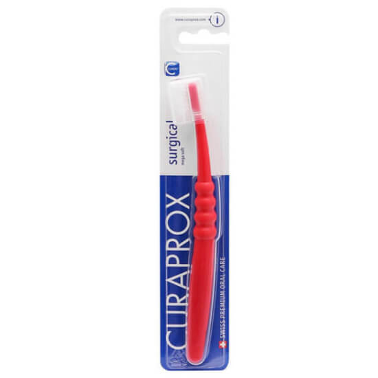 Curaprox Surgical diş fırçası, CUREN kıllı, küçük kompakt başlıklı, hassas dişeti için, klorheksidin uyumlu- 1