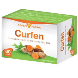 Abfen Farma - Curfen Zerdeçal Ekstraktı İçeren Takviye Edici Gıda 60 Tablet Abfen Farma - Curfen Zerdeçal Ekstraktı İçeren Takviye Edici Gıda 60 Tablet