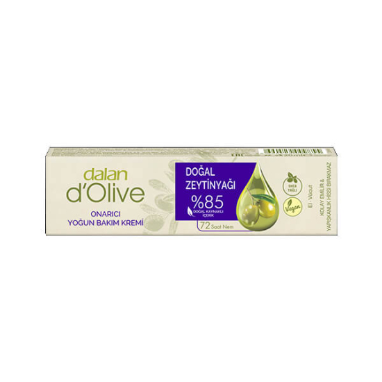 Dalan D Olive zeytinyağlı yoğun bakım kremi 20 ml el ve vücut için nemlendirici bakım kremi tüp ambalaj- 1