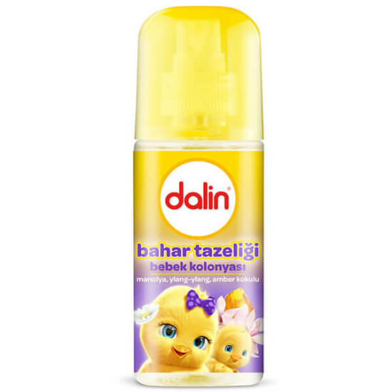 Dalin Bebek Kolonyası Bahar Tazeliği 100 ml sprey yasemin manolya amber notalı ferah koku nazik kullanım- 1