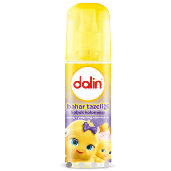 Dalin Bebek Kolonyası Bahar Tazeliği 150 ml sprey bebek kolonyası yasemin manolya amber notalı ferah koku- 1