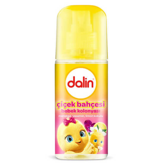 Dalin Bebek Kolonyası Çiçek Bahçesi 100 ml bebek kolonyası sprey form ferah çiçek kokulu pratik şişe- 1