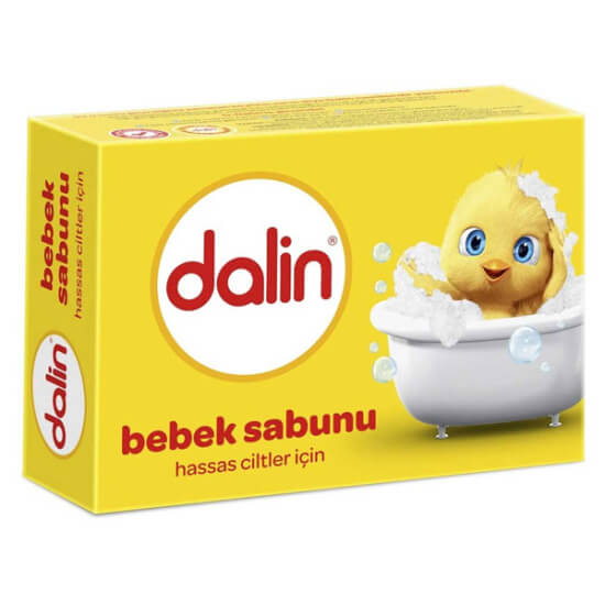 Dalin Bebek Sabunu 100 GR hipoalerjenik katı sabun, hassas ciltler için, alkol paraben boya içermez, nazik temizlik- 1