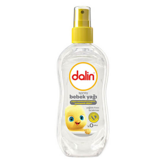 Dalin Bebek Yağı Sprey 200 ml hassas cilt, ıslak-kuru cilde uygulanır, yağlılık bırakmaz, hipoalerjenik- 1