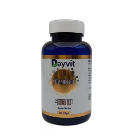 Dayvit Vitamin D3 1000 IU 100 Kapsül