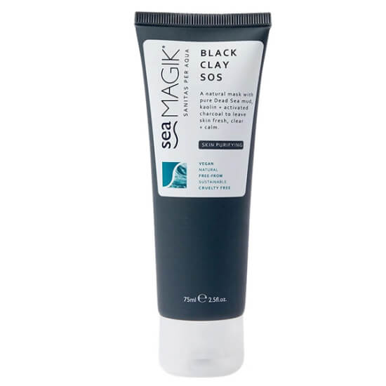 Dead Sea Spa Magik Black Clay SOS Yüz Maskesi 75 ml siyah kil yüz maskesi kaolin ve aktif kömür yağlı cilt siyah nokta- 1